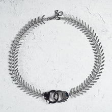 Load image into Gallery viewer, Fishbone w/ Handcuff Choker Necklace
