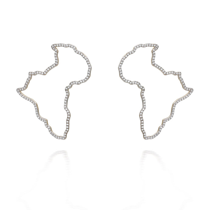 Sade Pave Africa Earrings
