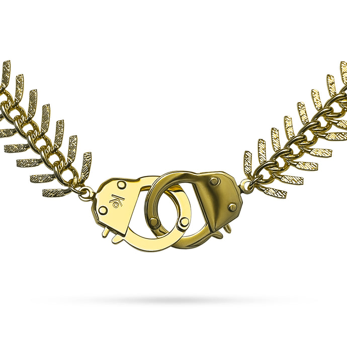 Fishbone w/ handcuff bracelet
