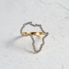 Load image into Gallery viewer, Sade Pave Silhouette Africa Ring
